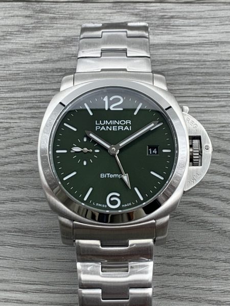 Panerai Luminor Quaranta BiTempo PAM01640 Green Dial Automatic Men’s Watch,